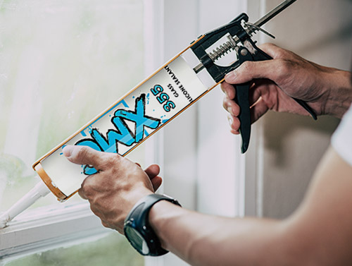 Sealant Silikon Asetik Kaca Panel Besar